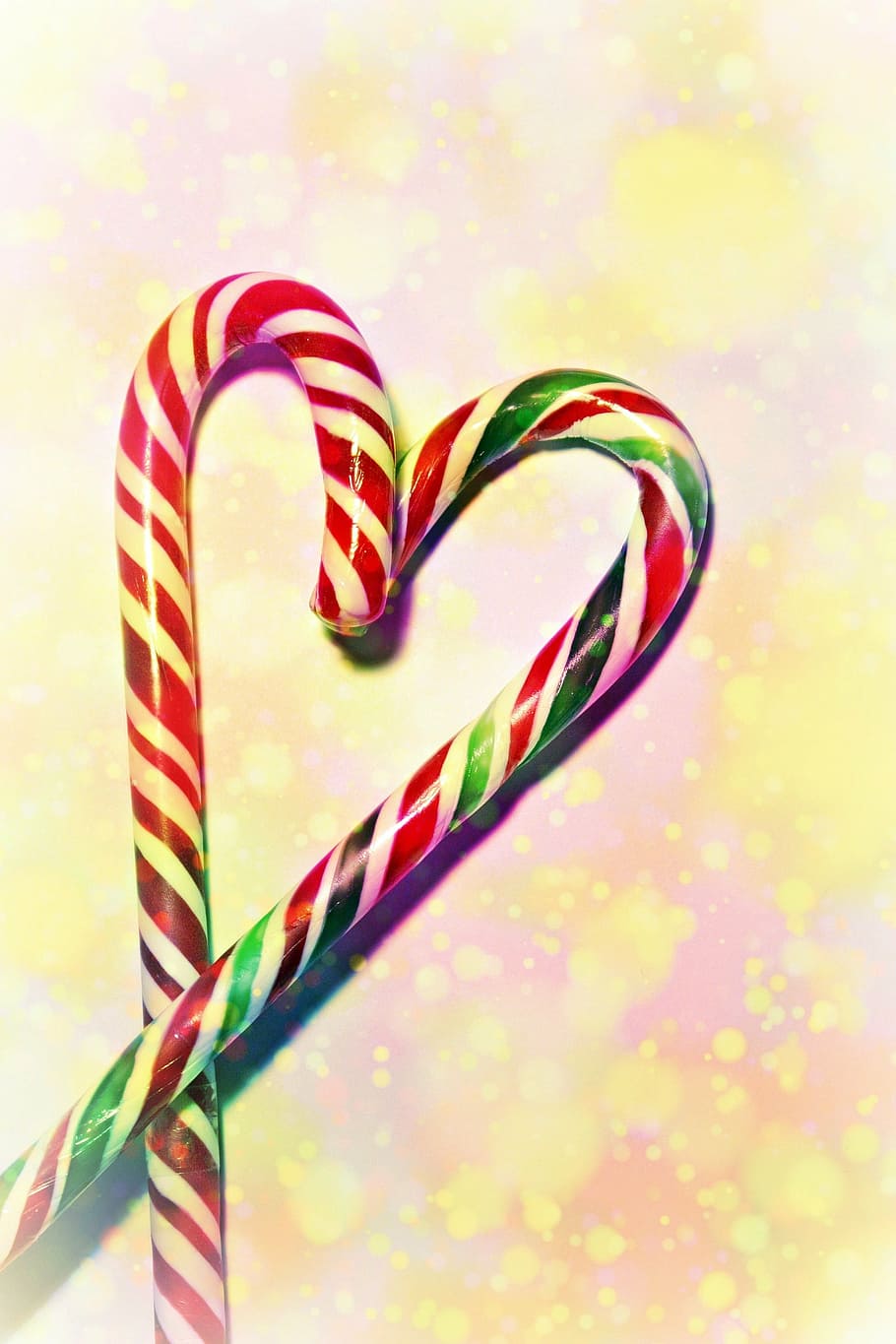 two candy canes, sweetness, sweet, sugar, christmas, treat, confectionery, delicious, candy, nibble