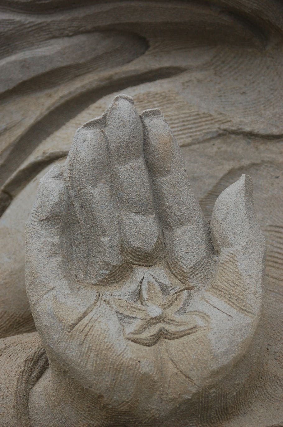 Open, Hand, Help, open, hand, sculpture, carving - Craft Product, statue, religion, bas relief, history