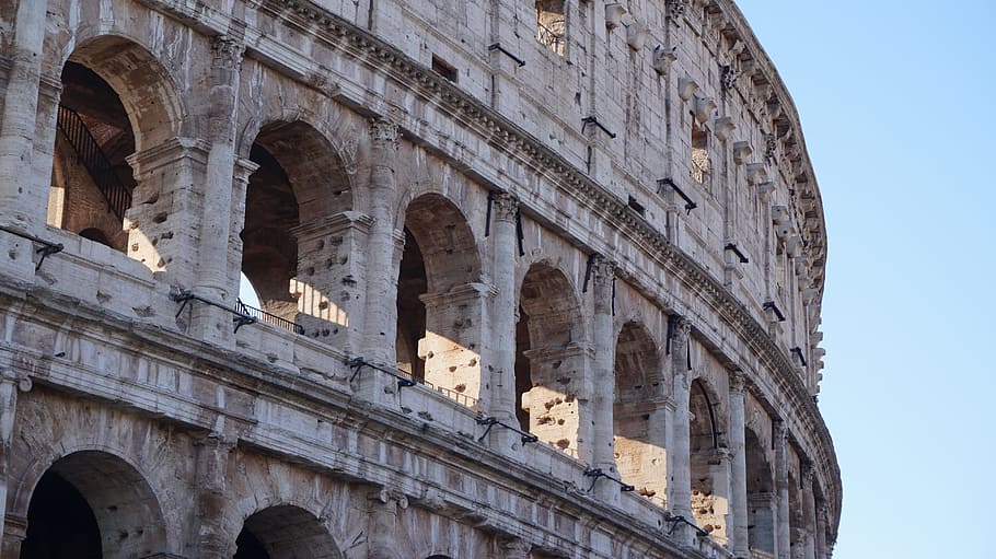 Colosseum, Roma, Italia, Ibukota, monumen, roma capitale, budaya, liburan Romawi, fori imperiali, roma kuno