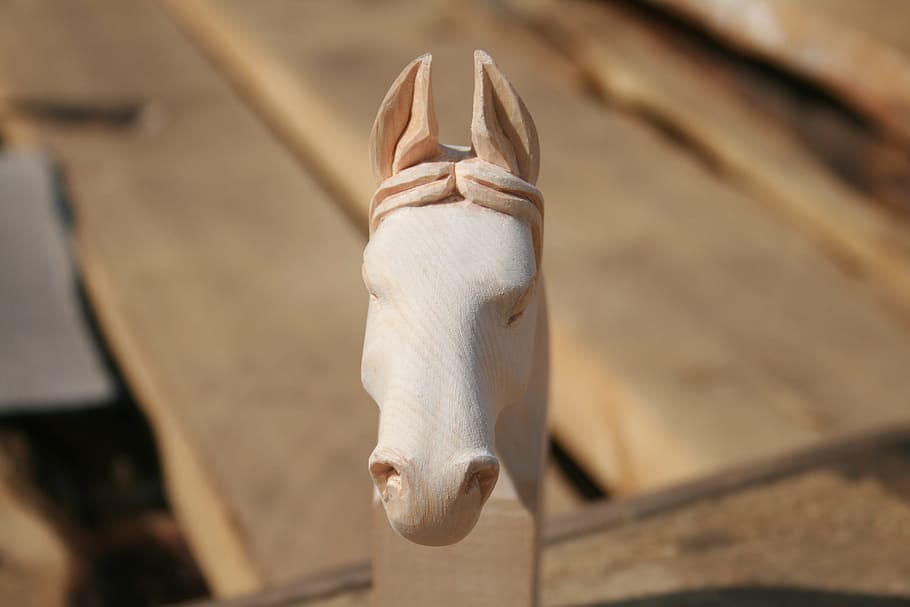 woodcarving, horse, mongolia, animal themes, animal, close-up, focus on foreground, one animal, wood - material, vertebrate