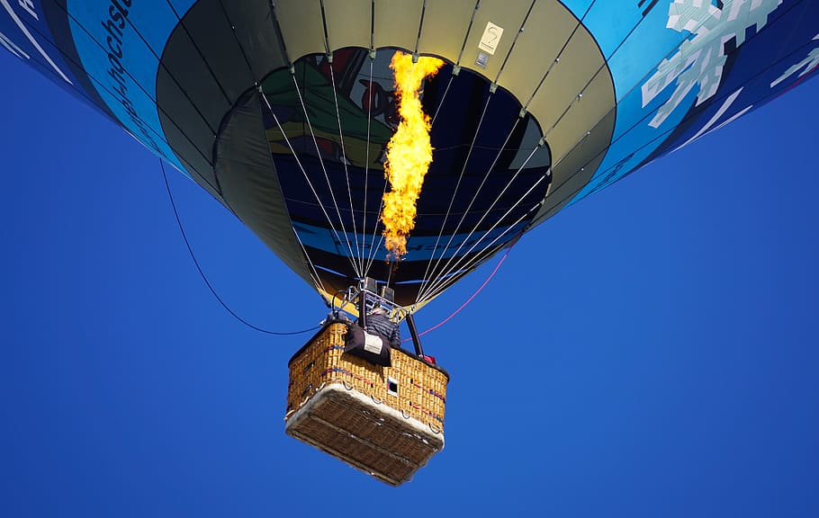 balão, envelope balão, envelope, manga, passeio de balão de ar quente, voar, decolar, flutuar, aventura, dirigível