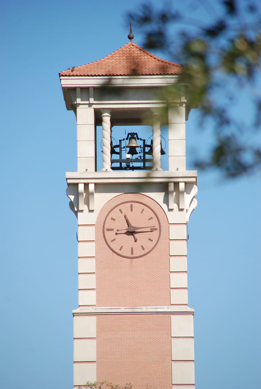 university, university of south alabama, bell tower, clock, time, architecture, tower, built structure, building, clock tower