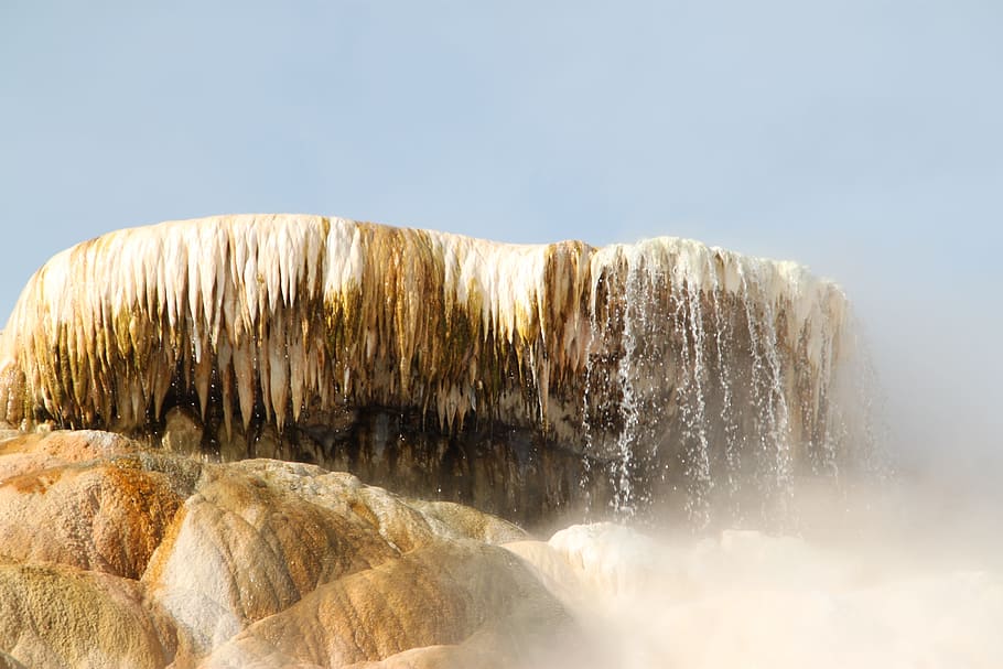 Yellowstone, Mammoth Springs, mammoth, wyoming, park, hot, springs, national, geothermal, rock