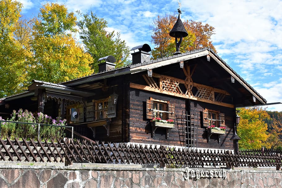 hut, house, woodhouse, bavaria, rustic, rural, nature, live, wood, old