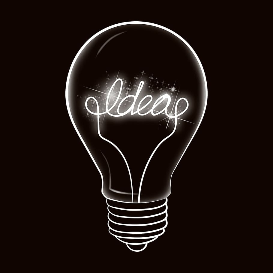 bola lampu ide, bola lampu, posting, pencerahan, kejadian, kreativitas, abstrak, inovasi, futuristik, diterangi