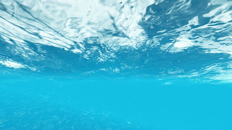 水中写真, 海水, 青い水, 海の下, 透かし, 青, 大きな画像, 透き通った, 水中, 水