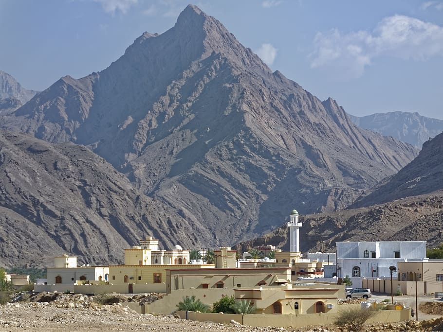 oman, region schamal ash-scharqiyya, mountain, travel, architecture, nature, panorama, building exterior, built structure, mountain range