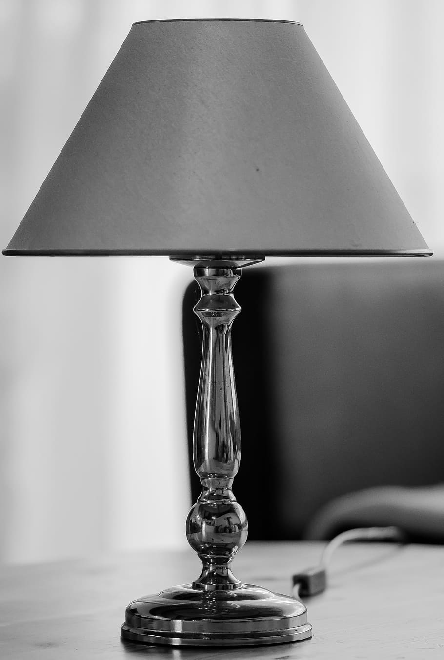 Table Lamp, Lampshade, Decorative, lamp, lighting, light, retro, atmosphere, shiny, old