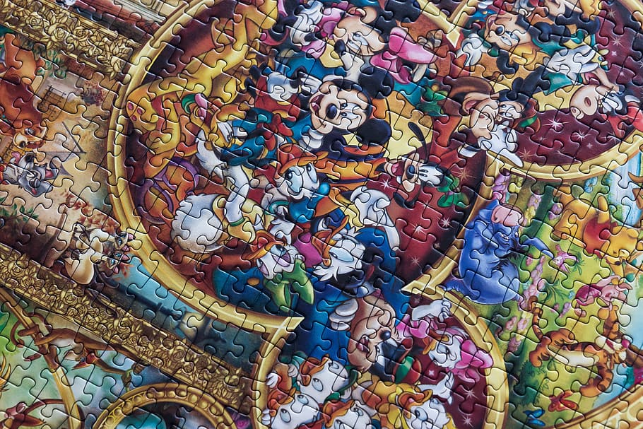 Jigsaw Puzzle, Pieces, Fun, Game, puzzle, child, sort it out, disney, cartoons, heroes of fairy tales