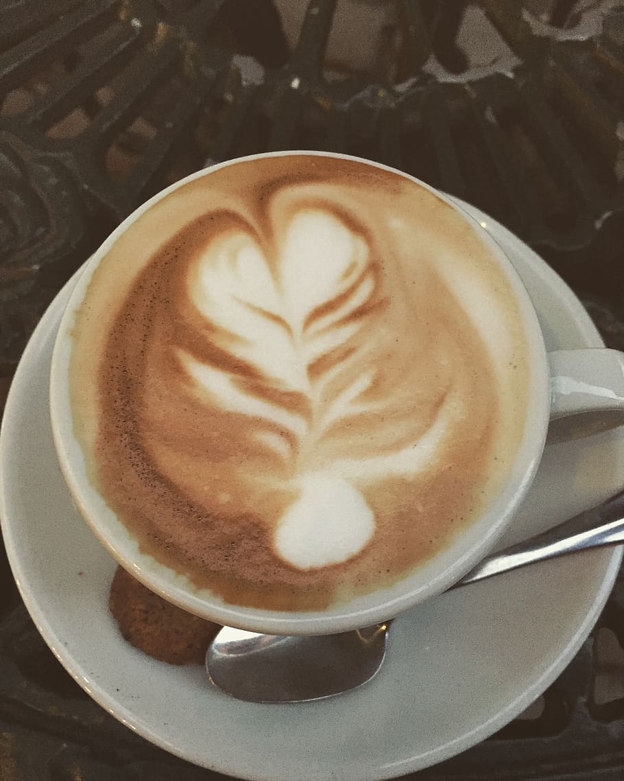 art, blur, break, café, caffeine, cappuccino, close-up, coffee, coffee drink, cream