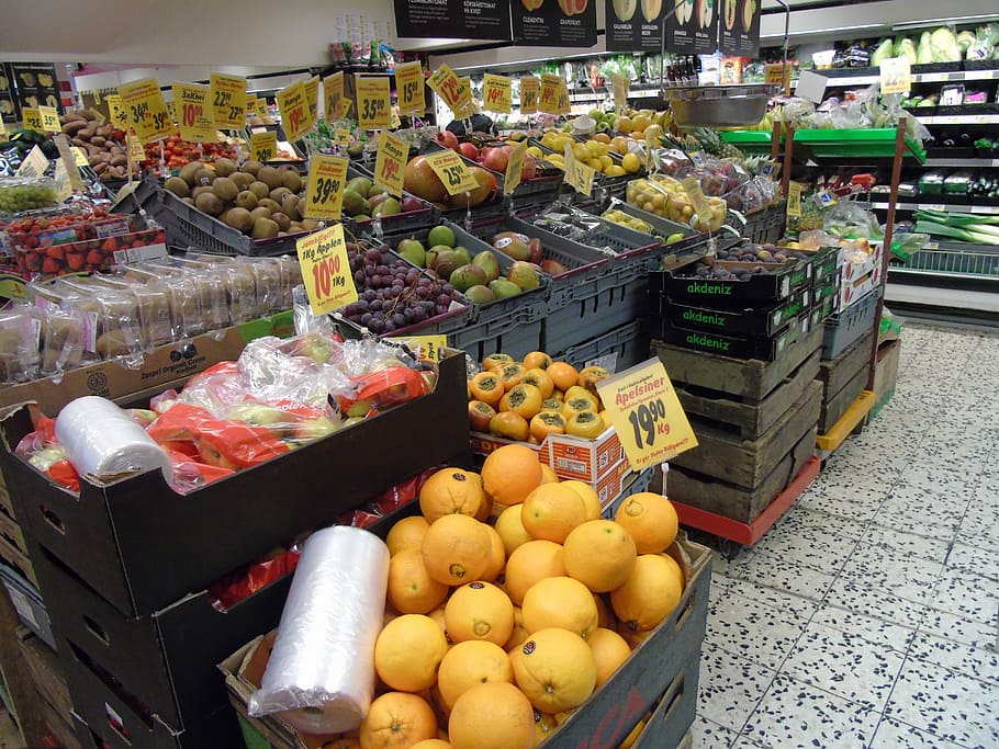 Fruit, Shop, Eco, Organic, Super Market, goods, act, buy, mat, food and drink