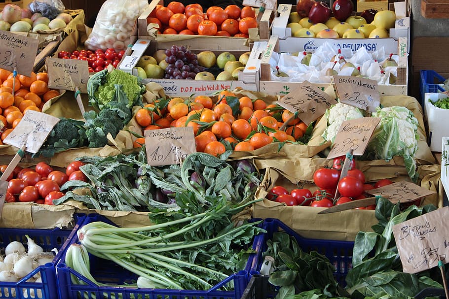 Mercado Verduras Comida Saludable Fresco Delicioso Colorido Organico Mostrar Stand Pxfuel