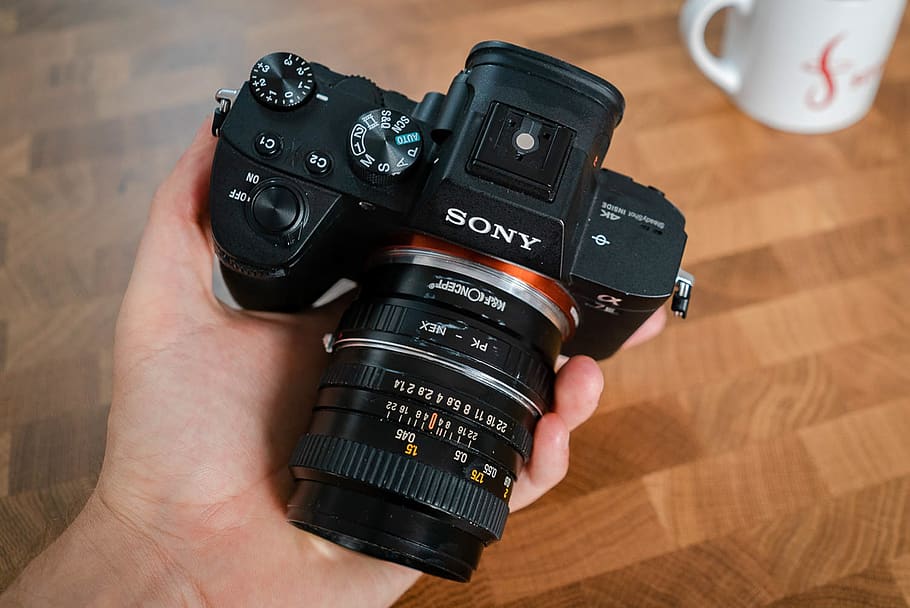 sony alpha 7 iii, analog lens, adapter, retro lens, old lens, old lenses on modern cameras, camera, photography themes, photographic equipment, technology