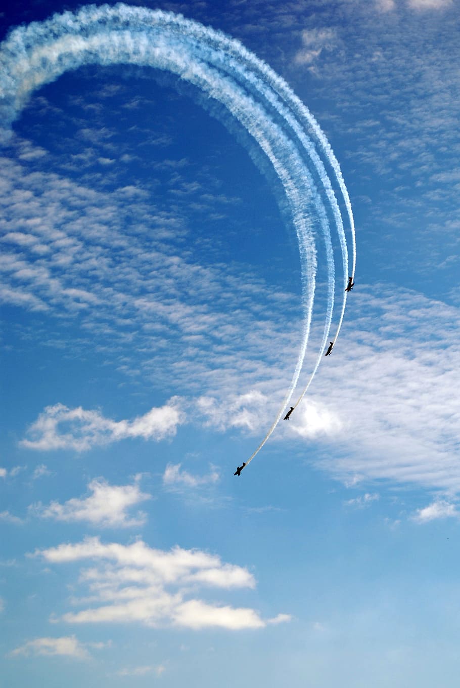 bournemouth, england, flugshow, sky, blue, aircraft, cloud - sky, flying, airplane, air vehicle