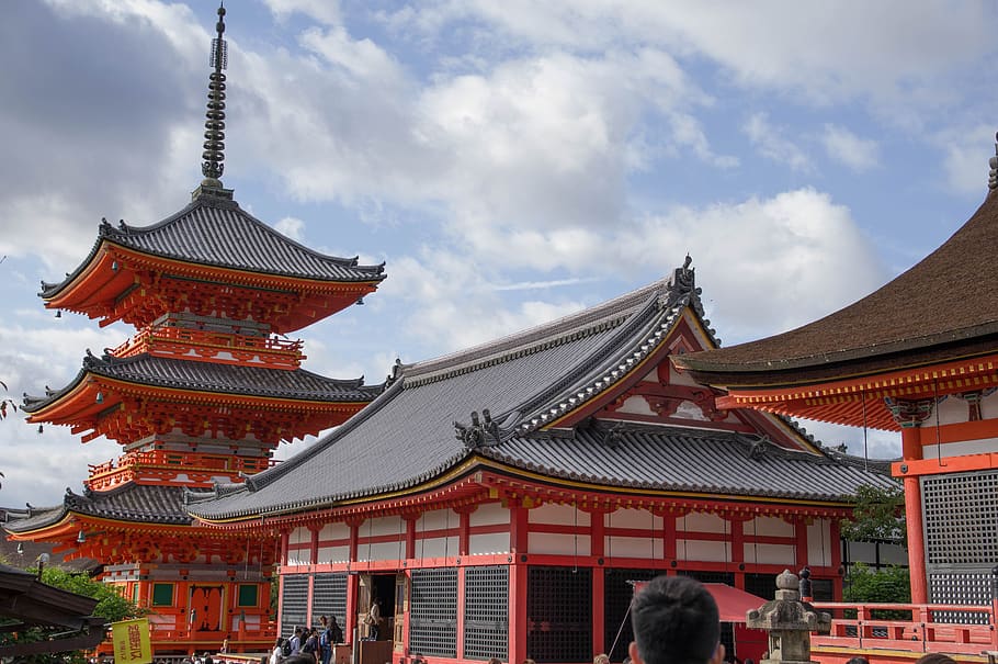 japan, kyoto, temple, pagoda, buddhism, sanctuary, shinto, built structure, architecture, building exterior