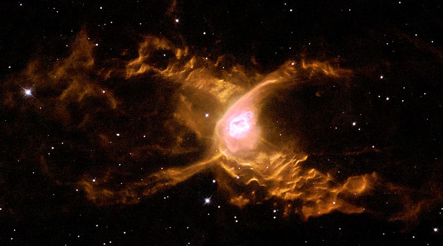 宇宙イラスト, 宇宙, イラスト, NGC 6537, 赤い蜘蛛の霧, 惑星の霧, 星座射手座, 白い小人, 星空, すべて