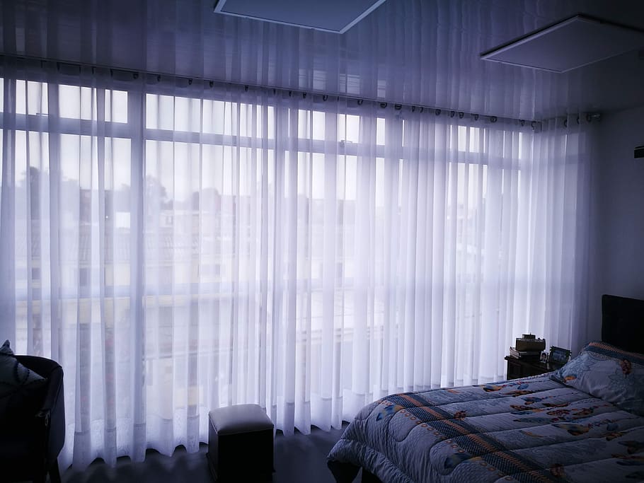 curtain, veil, home, design, inside, indoors, textile, domestic room, window, furniture