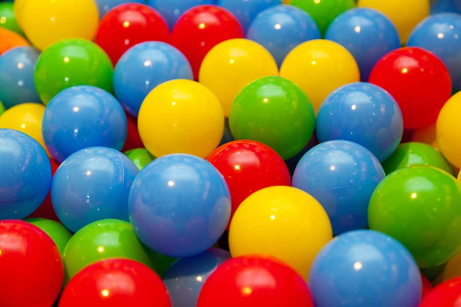bolas de colores variados, color, bolas, fondo, pelota, jugar pelotas, colorido, diversión, alegría, ocio