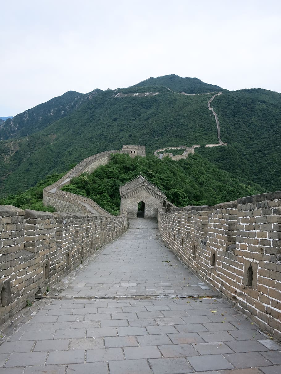 grande, parede, grande muralha da china, muralha da china, mutianyu, beijing, antiga, marco, famosos, arquitetura