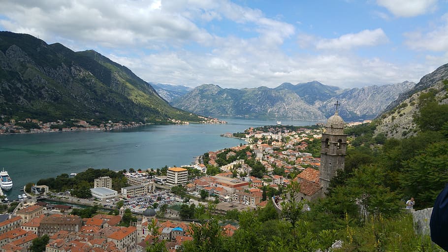 Kotor, Montenegro, Lansekap, Gunung, lihat, laut, iklim tropis, air, luar biasa, liburan