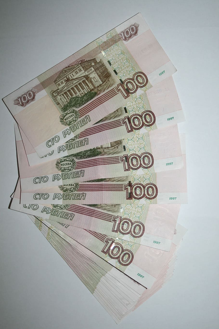 Dinheiro, Rublo, Contas, Rublos, 100 rublos, finanças, papel-moeda, moeda, riqueza, poupança