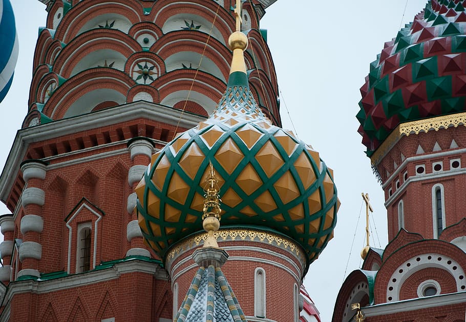 moscow, red square, dome, bulbs, saint basil's cathedral, architecture, travel destinations, arch, built structure, building exterior