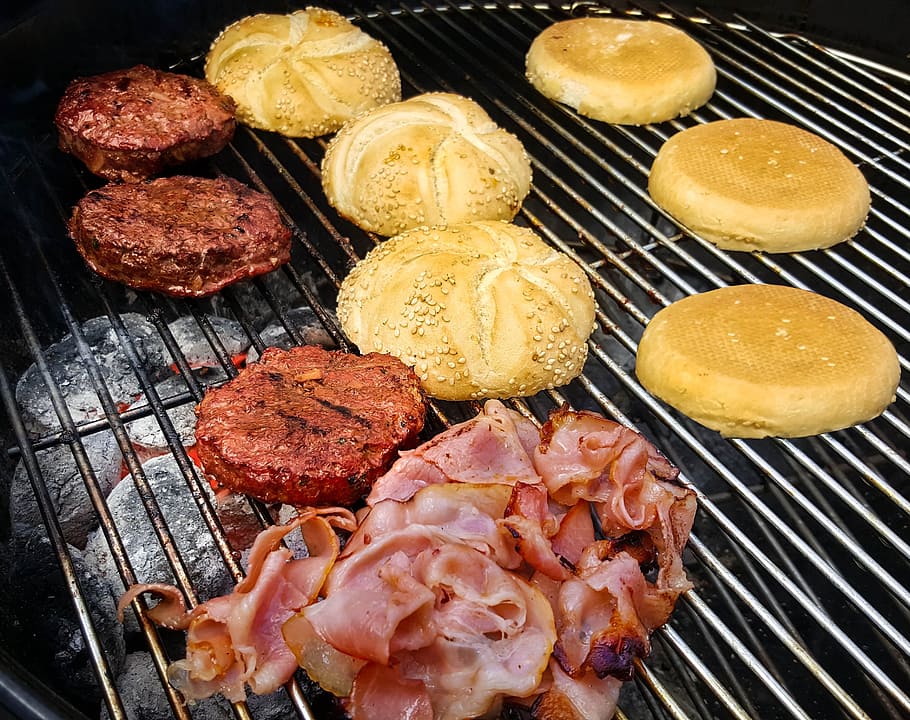 Burgers, Bbq, Meat, Bacon, Grill, bacon, grill, sandwiches, barbeque, grilling, food