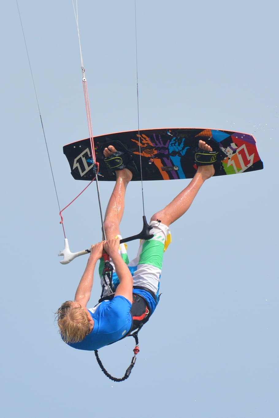 surf, kite surfing, man, people, sports, sky, sport, clear sky, full length, real people