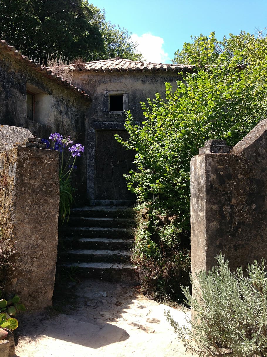 convento dos capuchos, portugal, monasterio, antiguo, antiguo monasterio, jardín, edad media, históricamente, sintra, entrada