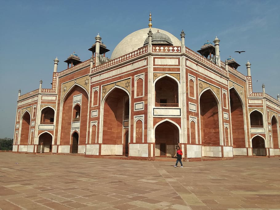 India, New Delhi, Humayun'S Tomb, arch, architecture, history, travel destinations, outdoors, adults only, built structure