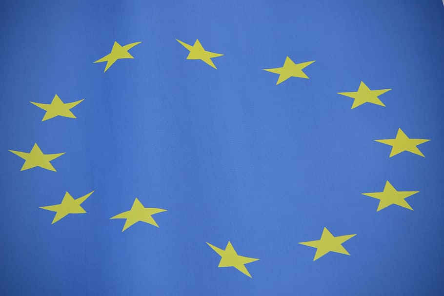 europa, bandera de la ue, bandera, símbolo, naciones, estrella, azul, amarillo, azul amarillo, unión