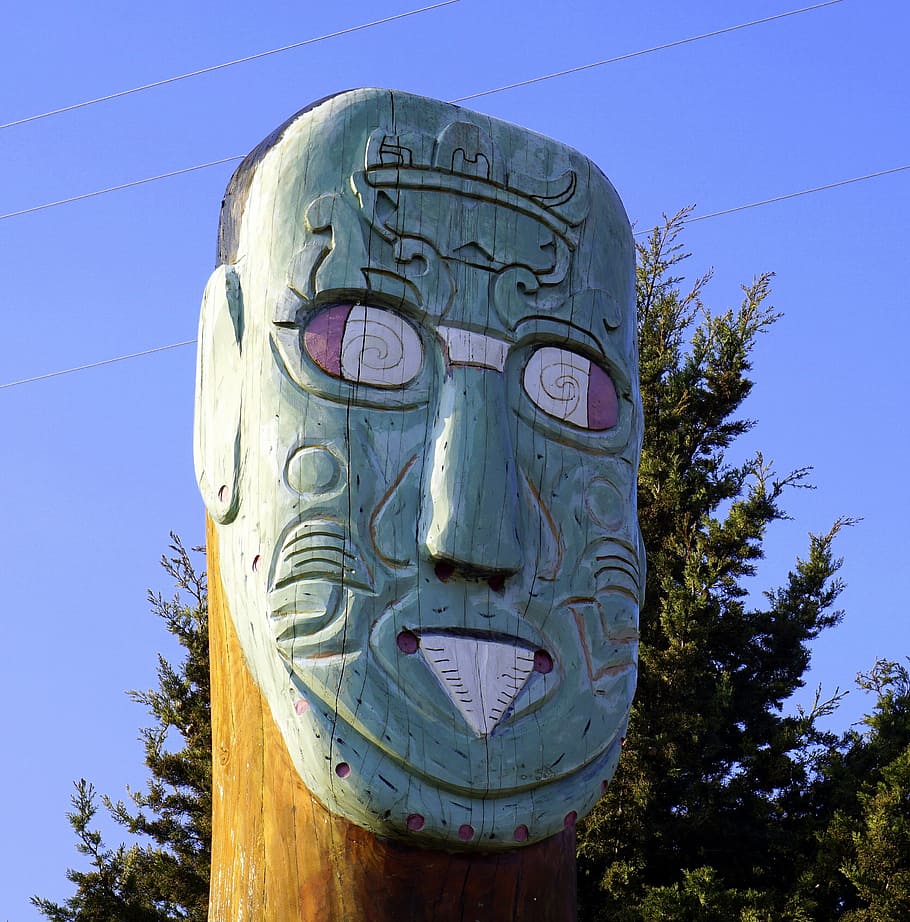 totem, apache, indians, ancient civilizations, wood, american people, art and craft, representation, creativity, sky