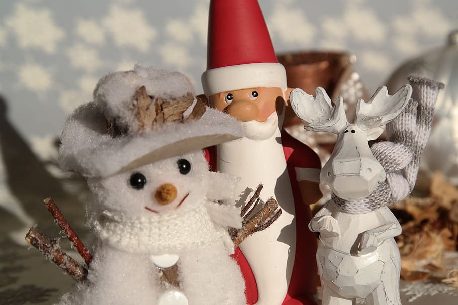 christmas, christmas man, snowman, moose, map, advent, still life, christmas decorations, december, season