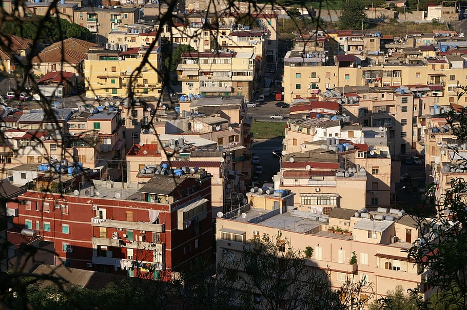Sicily, Messina, Views, architecture, building exterior, cityscape, city, built structure, day, residential district