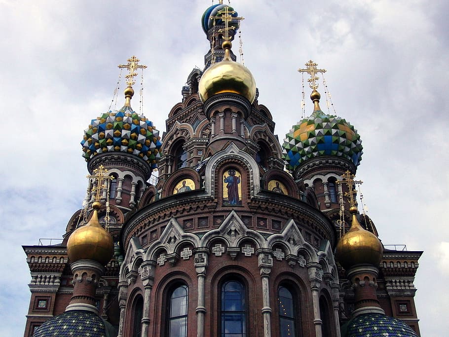 Temple, Savior, Spilled, Blood, Church, savior on spilled blood, historic architecture, museum, dome, architecture