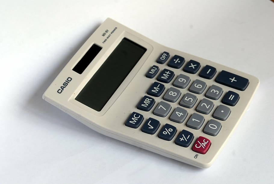 numbers, calculator, buttons, white, mathematics, office, business, number, finance, technology