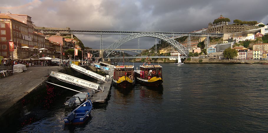 Portugal, Porto, Douro, Bridge, cityscape, bridge - Man Made Structure, douro River, river, porto District - Portugal, the Douro
