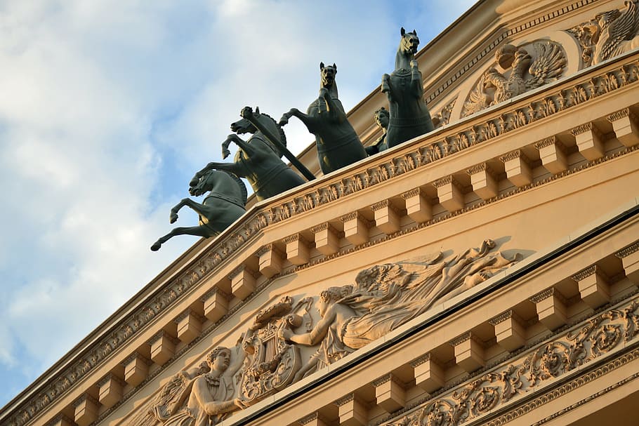 Teater Bolshoi, teater, bolshoi, moskow, rusia, federasi Rusia, bersejarah, historis, tengara, balet