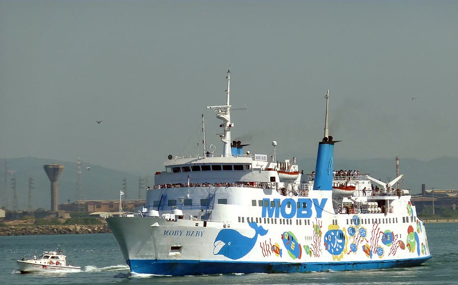ship, ferry, elba, italy, boot, water, sea, port, piombino, nautical vessel