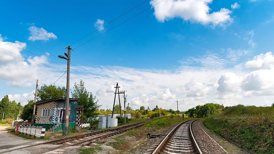 Level Crossing, Gleise, Railway, chortkiv, ternopil, west, ukraine, western ukraine, railway tracks, rail traffic