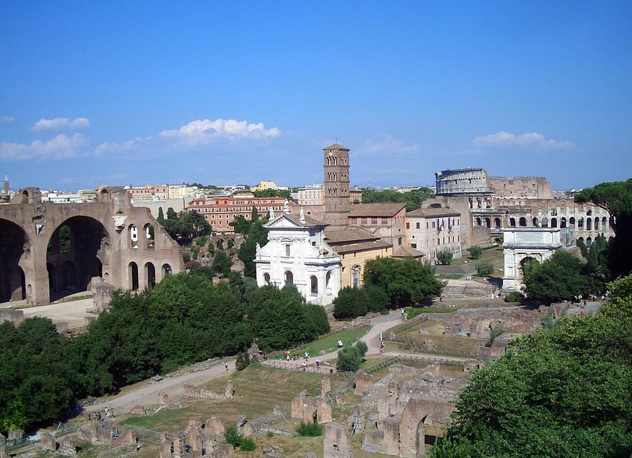 Roma, forum, penggalian, italia, jaman dahulu, romans, arsitektur, romawi, tua, historis