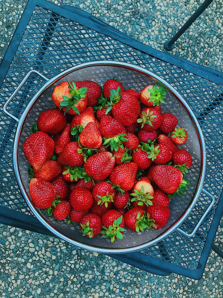 과일, 딸기, 빨강, 신선한, 베리, 수분이 많은, 달콤한, 여름, 건강한 식생활, 빨간
