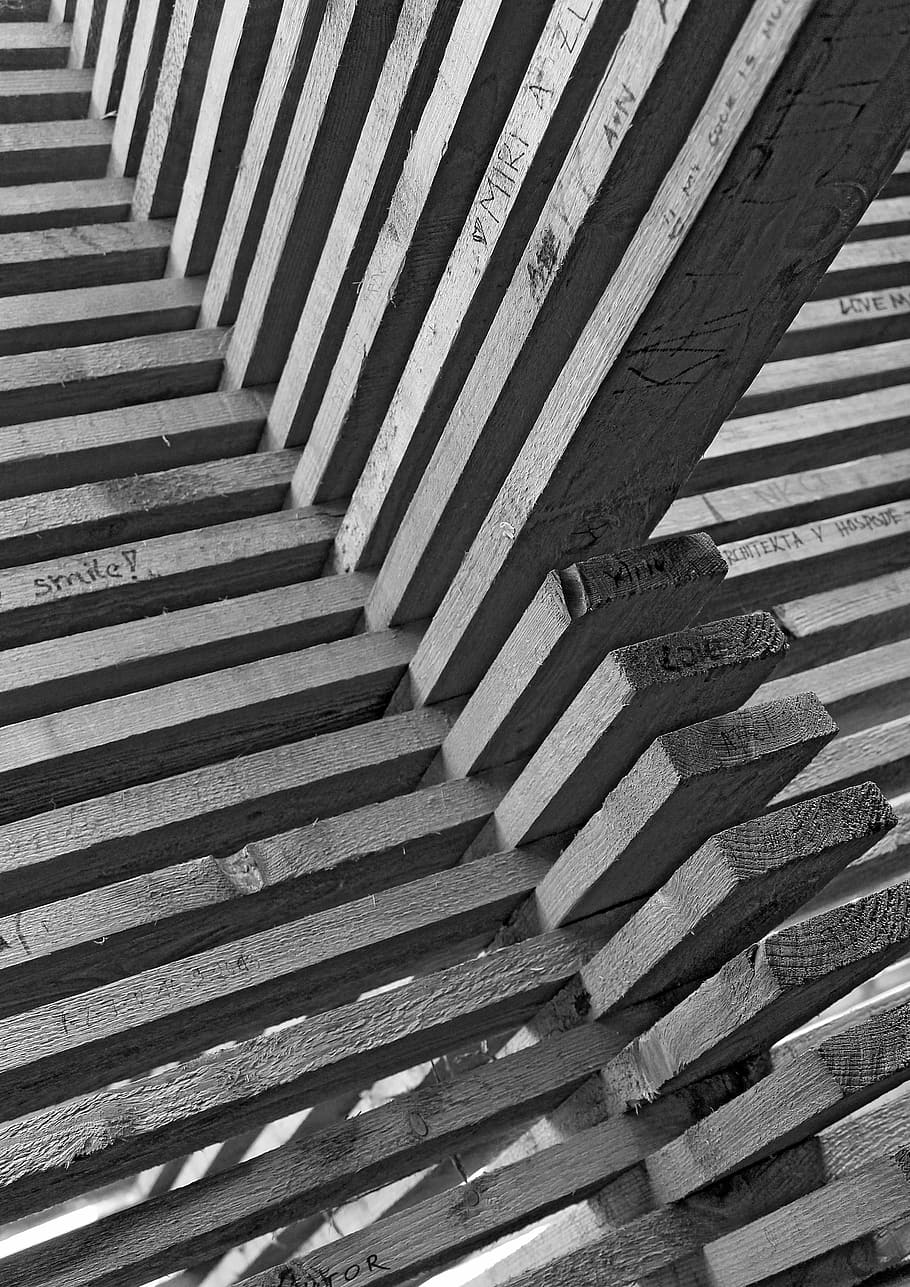 Lookout, Wood, Sand, steps and staircases, staircase, steps, in a row, backgrounds, architecture, pattern