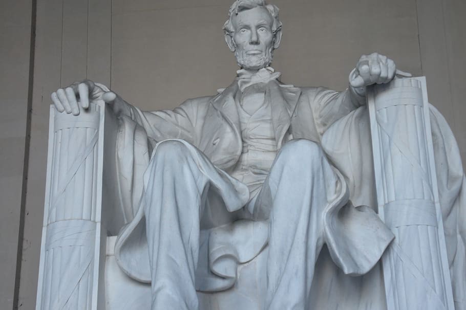 statue, president, memorial, landmark, architecture, sculpture, liberty, washington, symbol, pride