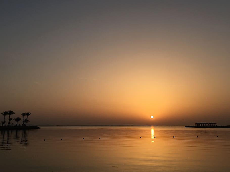 egypt, tiger garda, sunrise, water, sky, sunset, scenics - nature, beauty in nature, sea, tranquility