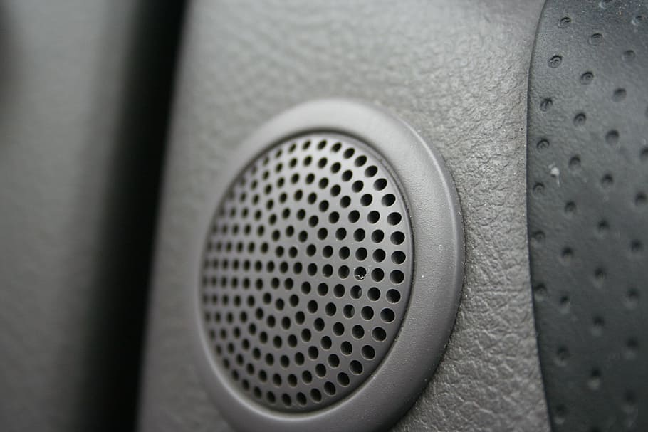 gray portable speaker, car, speaker, sound, audio, technology, equipment, saturn ion, speakers, stereo