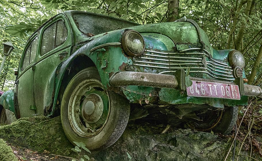 oldtimer, lost places, old, decay, auto, rust, car sculptures, rots, car cemetery, scrap