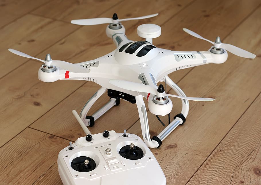 dron, rc, piso, quadrocopter, modelo, hélice, mosca, cámara, máquina voladora, espía