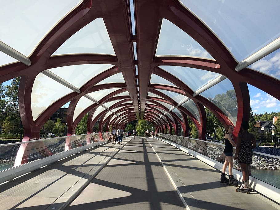 Calgary, Alberta, Bridge, Canada, calgary, alberta, architecture, bridge - man made structure, day, travel, full length