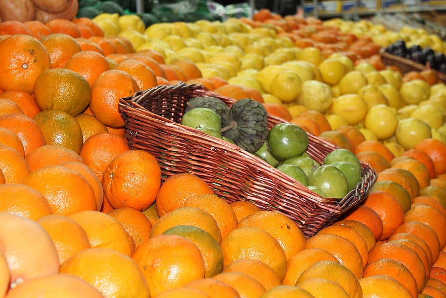 alimentos, frescos, frutas, cítricos, naranjas, limas, limones, supermercados, comida, comida y bebida